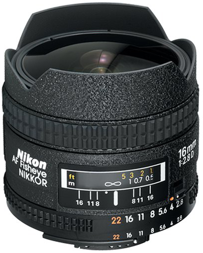 Nikon AF 16mm f2.8D Fisheye